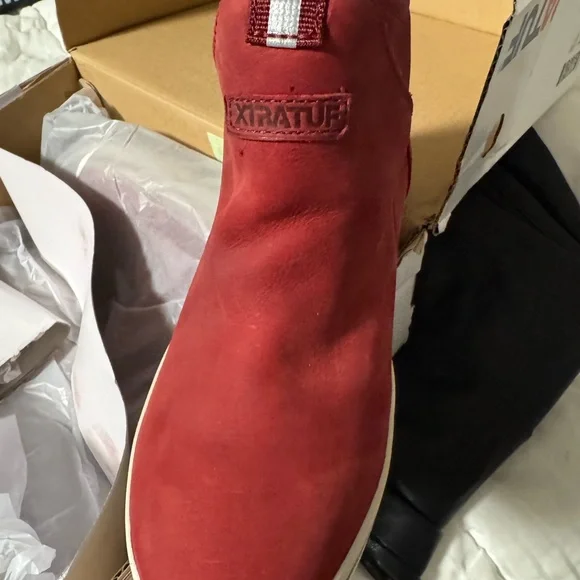XTRATUF Women's Red Ankle Boots - Picture 3 of 4